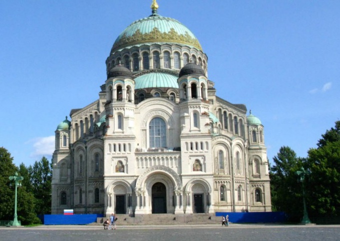 Słynna katedra marynarki wojennej w Kronsztadzie